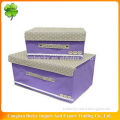 New fabric packaging box in different sizes and material with lids in WenZhou LongGang